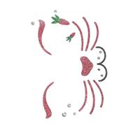 Homoyoyo Easter Bunny Face Stickers Temporary Tattoo Decals for Adults Comfortable Gentle Application Creative Jewel Makeup for Festival Party Stage Decoration