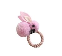 Homoyoyo Easter Bunny Hair Scrunchies - Set of 6 Cute Elastic Hair Ties in for & Women - Hair Accessories for Easter Celebrations and Spring Style