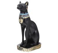 Homoyoyo Egyptian Cat Goddess Resin Figurine Decorative Ornament for Home Living Premium Sturdy Craftsmanship Unique Egyptian Resin Craft Statue Gift for Cat Lovers and Home Decor