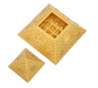 Homoyoyo Egyptian Pyramid Sculpture Bookshelf Decor Home Decor Ancient Egyptian Architecture Models Ancient Egypt Figurines Wisdom Pyramid Golden
