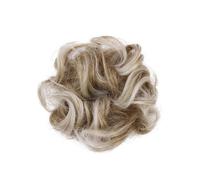 Homoyoyo Elastic Curly Hair Bun Extension for Women Synthetic Wavy Hairpiece Scrunchie Easy to Wear and Wash Design for Parties Balls and Gatherings Photo Ready Hairstyle Accessory