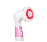 Homoyoyo Electric Body Brush Long Handle Bath Scrubber for Men and Women Deep Cleaning Exfoliating Electric Shower Scrubber with Soft Bristles Compatible with Soap for Smoother Random Color