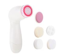 Homoyoyo Electric Face Brush for Women with Interchangeable Heads Dual Mode Facial Cleansing Device for Deep Pore Cleaning Exfoliating Pads and Massage Rosy