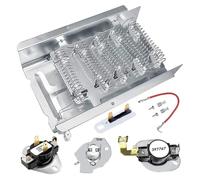 Homoyoyo Electric Heating Element for Clothes Dryer, Energy Saving Stainless Steel and Copper Heater with High Reliability, Suitable for Household Dryer Replacement Parts