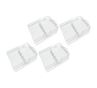 Homoyoyo Electric Toothbrush Head Travel Case 4Pcs Small Portable Storage Box Compatible with Multiple Brush Models for Home and Outdoor Use