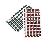 Homoyoyo Electrical Equipment Battery Polarity Safety Stickers 4 Sheets Adhesive Warning Decals with Minus Signs for Power Supplies and Machinery