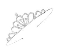 Homoyoyo Elegant Alloy Rhinestone Crown Decor for Brides Hand Made Hair Accessory for Weddings Parties and Photography Delicate Tiara to Enhance Your Charm and Style