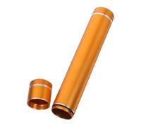 Homoyoyo Elegant Aluminum Alloy Single Cigar Holder Tube with Airtight Seal Lightweight Portable Cigar Transport Case for Travel Camping Hiking and Outdoor Adventures