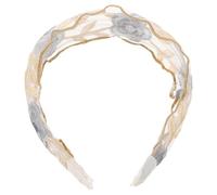 Homoyoyo Elegant Embroidered Flower Headband for Women Comfortable Cloth Material with Secure and Sophisticated Style Festival Hair Accessory