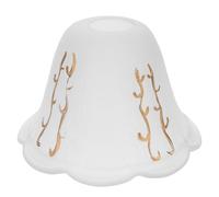 Homoyoyo Elegant European-Style Glass Lampshade Replacement for Hanging Light Fixtures Easy Install Cover for Bare Bulb Decorative Light Shade for Living Bedroom Cafe Bar