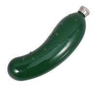 Homoyoyo Elegant Ladies Hip Flask Crafted with Precision from Stainless Steel, Compact Cucumber-Shaped Pocket Flask for Travel and Outdoor Picnics, Unique Accessory for Women