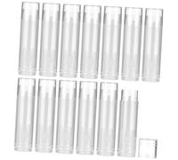 Homoyoyo Empty Lip Balm Tubes and Lip Gloss Containers 50pcs with Flat Lids Refillable Diy Lipstick Tubes for Travel and Sample Sharing