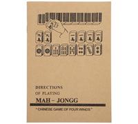 Homoyoyo English Mahjong Instruction Book Antique Chinese Mahjong Learning Guide with Rules Tutorial Manual for Beginners and Travel Use