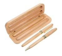 Homoyoyo Engraved Maple Wood Fountain Pen with Fine Nib and Ink Cartridges Smooth Writing Luxury Metal Trimmed Pen for Signature Calligraphy Includes Wooden Gift Box Business Office and