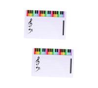 Homoyoyo Erasable Music Staff Whiteboard Set - 2 Pack Dry Erase Boards for Teaching and Practice - Compact Portable Design Ideal for Students Teachers and Musicians at Home or in The