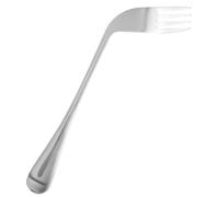 Homoyoyo Ergonomic Angled Fork Stainless Steel Elbow Handles and Deepened Fork for Easy Use, Reducing Wrist Stress, Lightweight Silver Utensil for Daily Use by Seniors and Arthritis