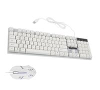 Homoyoyo Ergonomic Backlit Mechanical Keyboard Mouse Rgb Gaming Keyboard and Mouse Kit Keys Non-conflict for Usb Plug and Play Random Style