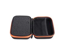 Homoyoyo Essential Oil Storage Case Slots Orange Eva Sturdy Storage Box with Mesh Pocket and Divider for Essential Oils and Accessories