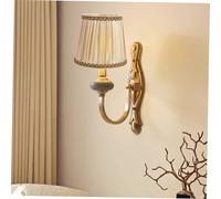 Homoyoyo European Style Pleated Retro Lamp Shade Natural Canvas Lampshade for Table Bedside Pendant Ceiling Lamps Easy to Install Home Decoration with Vintage Charm