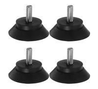 Homoyoyo Exercise Machine Leveling Feet 4 Pcs Set with Anti-Vibration Rubber Pads for Treadmills and Home Fitness Equipment on Floors