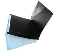 Homoyoyo Expandable Section Accordion File Folder Organizer with Button Closure Multi Document and Exam Storage Bag for School Office and Home Use Blue