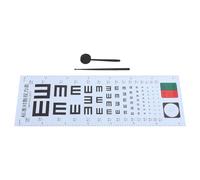 Homoyoyo Eye Chart for Eye Exam with Hand Pointer Easy to Use Pvc Visual Testing Poster for Adults and Professional Aid Tool Suitable for Home Use