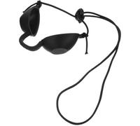 Homoyoyo Eye Patch Eye Protect Eyepatch Black Plastic Silicone Soft Light Blocking Reusable Suitable for Ipl and Cosmetic Procedures Patients Intense Light Indoor Tanning Protection