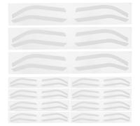 Homoyoyo Eyebrow Stencils for Shaping Eyebrow Mapping 24 Pairs Reusable Silicone Adjustable Brow Design Templates for Women Professional Makeup Artists Tattoo Supplies
