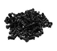Homoyoyo Eyelash Glue Bottle Needles 100pcs Anti-clog Eyelash Bottle Nozzle Pins for Lash Extension Supplies Black