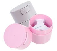 Homoyoyo Eyelash Glues Holder Lash Organizer Airtight Discharge Jars for Eyelash Extension Adhesive Storage - 2Pcs Compact Professional Design for Travel Use and Giving