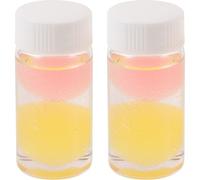 Homoyoyo Eyelash Tweezers Cleaner Liquid 2pcs Pack Salon-Grade Detergent with Beads for Lash Extension Tool Cleaning Professional Use Random Color