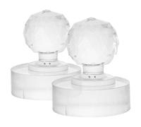 Homoyoyo Eyeshadow Stamper 2Pcs Compact Round Crystal Mold for Blush and Powder Repair Cosmetic Pressing Tool for Quick Packaging and Smooth Surface