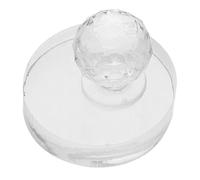 Homoyoyo Eyeshadow Stamper and Blusher Press Tool 36mm Round Crystal Cosmetic Pressing Stamper for Diy Makeup and Eye Shadow Application