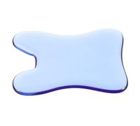 Homoyoyo Face Massager Tool Blue Crystal Gua Sha Scraping Instrument Ergonomic Design for Facial Contouring and Skincare Absorption Suitable for Travel and Daily Use