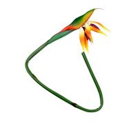 Homoyoyo Faux Bird of Paradise Strelitzia Plant Real Touch Orange Artificial Flower Decor for Home Office Indoor Outdoor Use No Fade Lifelike Bouquet for Parties Weddings