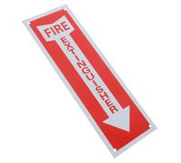 Homoyoyo Fire Extinguisher Sign Aluminum Alloy Metal Multipurpose Eye-catching Design Red Restaurant Office Parking Lot Safety Sign