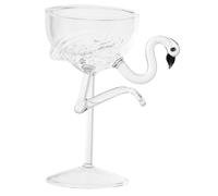 Homoyoyo Flamingo Glass Wine Cup Party Cocktail Glass Glassware for Cocktails and Drinks Easy to Clean Stylish Transparent Design for Parties and Gatherings