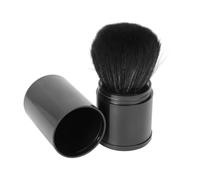 Homoyoyo Flexible Black Face Powder Applicators Makeup Brush Soft Washable Portable Cosmetic Supplies for Even Application and Delicate Finish