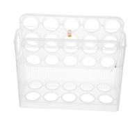 Homoyoyo Flip Design Egg Holder for Refrigerator Door Space Saving Plastic Egg Organizer with Large Capacity for Easy Access and Neat Kitchen Storage