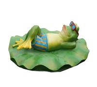 Homoyoyo Floating Frog Ornament Resin Decoration for Garden and Water Fountain Lightweight Water-resistant Floating Decor for Outdoor Ponds and Pools Moving Frog Statue for Enhancement