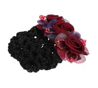 Homoyoyo Flower Hair Bun Cover Clip for Women Ballet Bun Net Hair Accessory with Floral Design for Nurses Stewardesses Waitresses and Formal Occasions Lightweight and Breathable Hairnet for