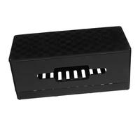 Homoyoyo Foldable Cable Management Organizer Box with Carbon Fiber Texture Abs Cord Concealer Holder for Desk Power Strips and Appliances Capacity Wire Storage for Home and Office in