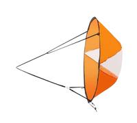 Homoyoyo Foldable Kayak Sail with Clips Pvc Material Window UV Protection Multifunctional Scout Downwind Wind Sail for Inflatable Boats and Canoes