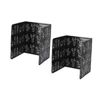 Homoyoyo Foldable Kitchen Splashback 2pcs Aluminum Oil Splatter Guard Cooking Screen Heat Insulation Cactus