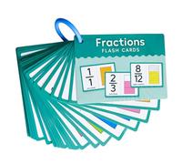 Homoyoyo Fraction Learning Flash Cards for Kindergarten and Primary School Educational Math Tool with Vivid to Enhance Calculation Speed and Accuracy for Classroom and Home Use