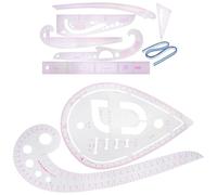 Homoyoyo French Curve Sewing Ruler for Pattern Making and Tailor Use Lightweight Pvc Sewing Tool Suitable for Imposition and Drawing for Beginners and Professional