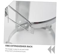 Homoyoyo Galvanized Iron Fire Extinguisher Wall Rack Sturdy Mount Bracket Practical Hanging Holder for Extinguishers Stable Fire Safety Equipment Organizer for Home and Office