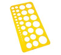 Homoyoyo Geometric Drawing Template Ruler with Circle Stencils for Architecture and Engineering Projects Multi Shape Design Aid for DIY Art Technical Drawing and Creative Precision