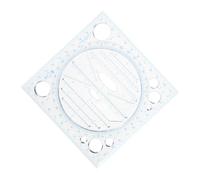 Homoyoyo Geometric Template Ruler Multi Functional High Precision Drawing Tool Compact Plastic Stencils for Circles Ellipses Polygons for Students Engineers Designers Office Classroom Use