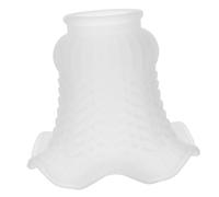 Homoyoyo Glass Lamp Shade Replacement for Pendant Lighting Transparent Glass Ceiling Light Shade with Elegant Texture Suitable for Bedroom and Living Decor Easy to Replace Soft Warm